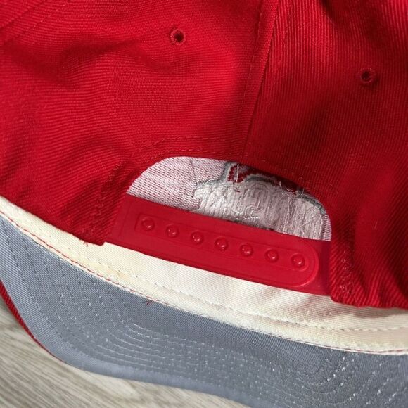 Vintage New Era Ohio State‎ Buckeyes Hat Snapback NCAA College Football Red Cap - Picture 2 of 8